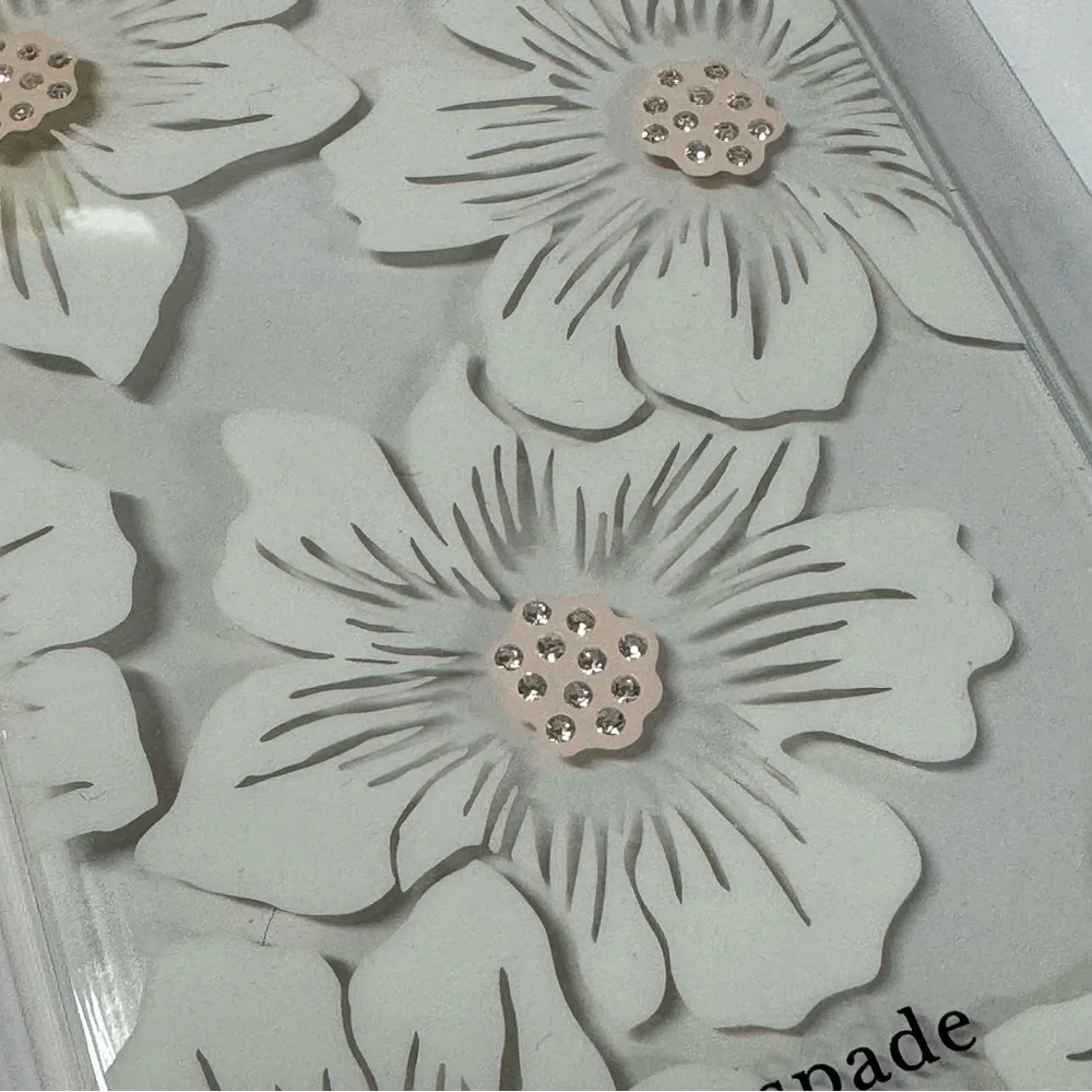 ♠️SALE KATE SPADE FLORAL CRYSTAL PHONE CASE